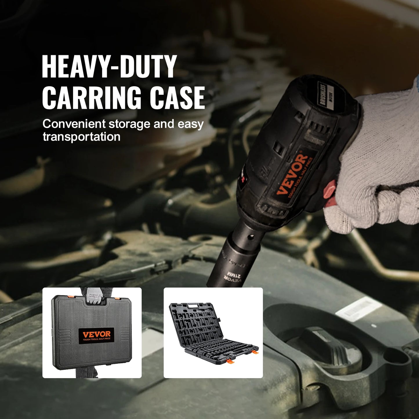 SucceBuy 6 Point CrV Impact Socket Set For Auto Repair