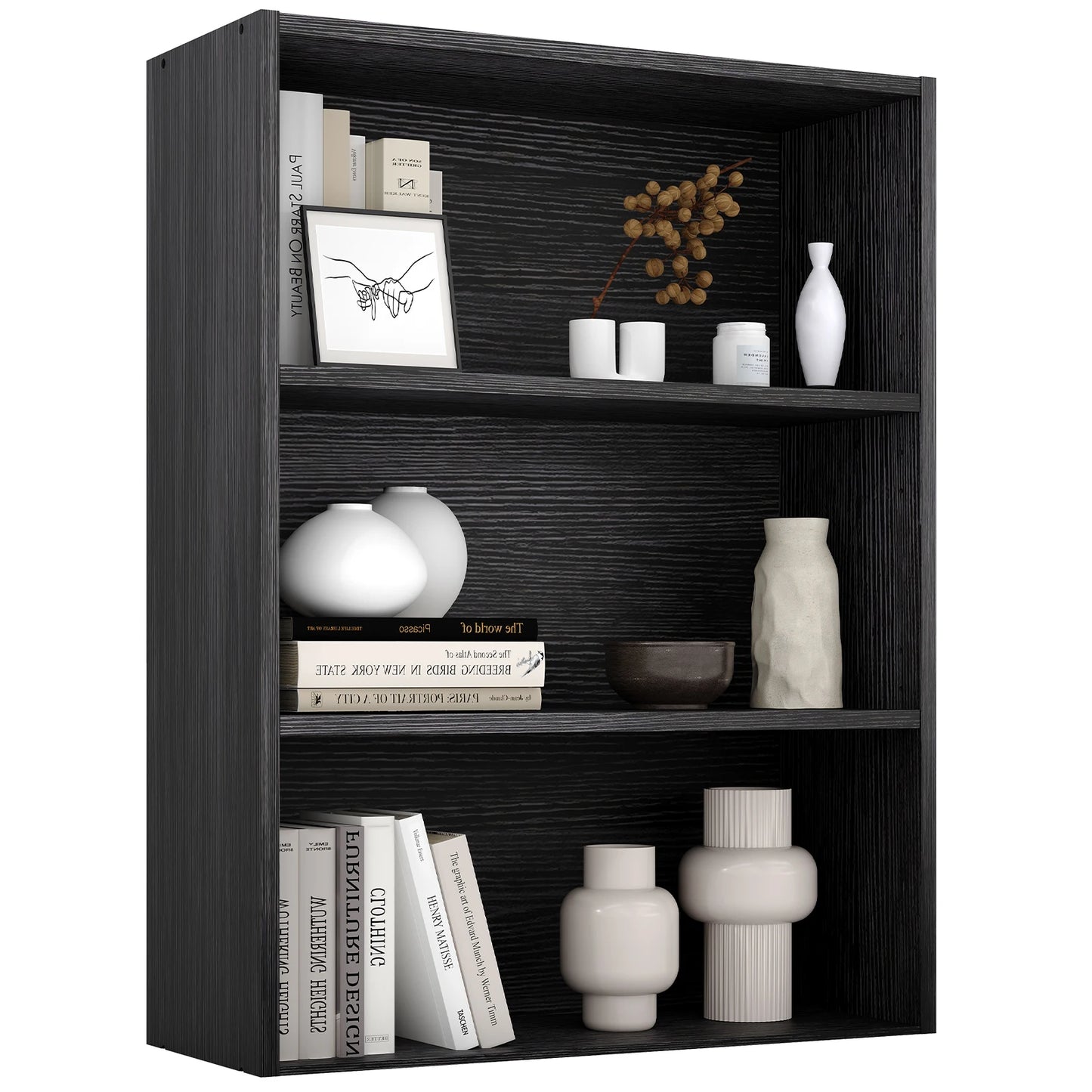MCQ Wooden Five Tier Bookshelf Storage For Living Room