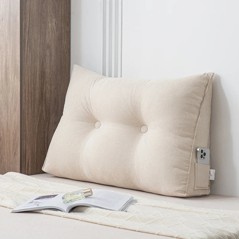 Wedge Pillow Back Support for Dorm Room Reading Bed