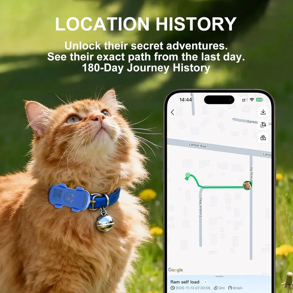 GPS Tracker for Dogs and Cats Real Time Location Alerts