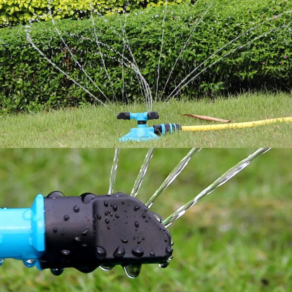 360° Rotating Lawn Sprinkler, Large Area Coverage, Easy Connect, Water-Saving Design