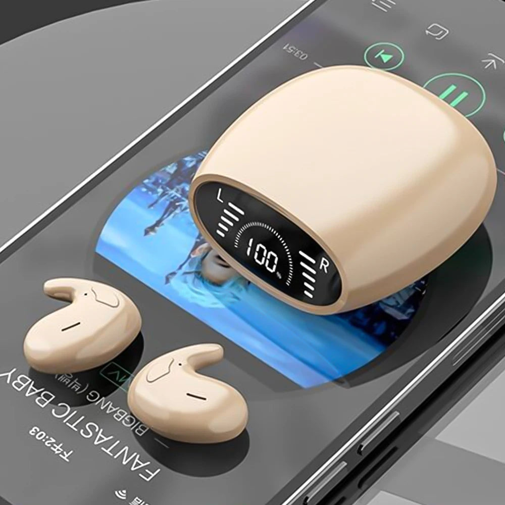 Shuke Sleep Headphones Wireless Bluetooth Invisible Earbuds ANC Waterproof