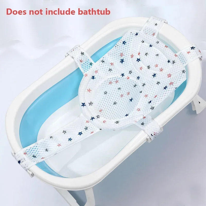 Baby Bath Net Mat Adjustable Bathtub Pillow Seat Cushion