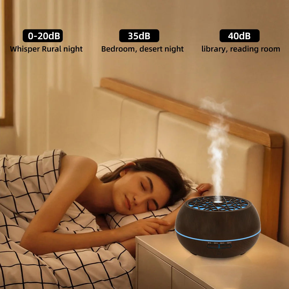 Essential Oil Diffuser Remote Control 550ml Aromatherapy Humidifier