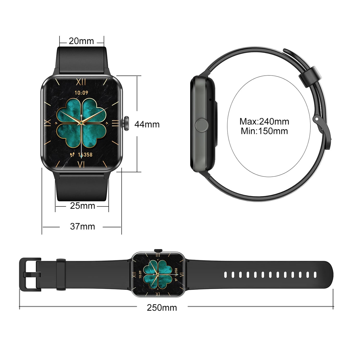 Iowodo R50 Smartwatch Health Monitoring Fitness Tracker AI Voice Assistant