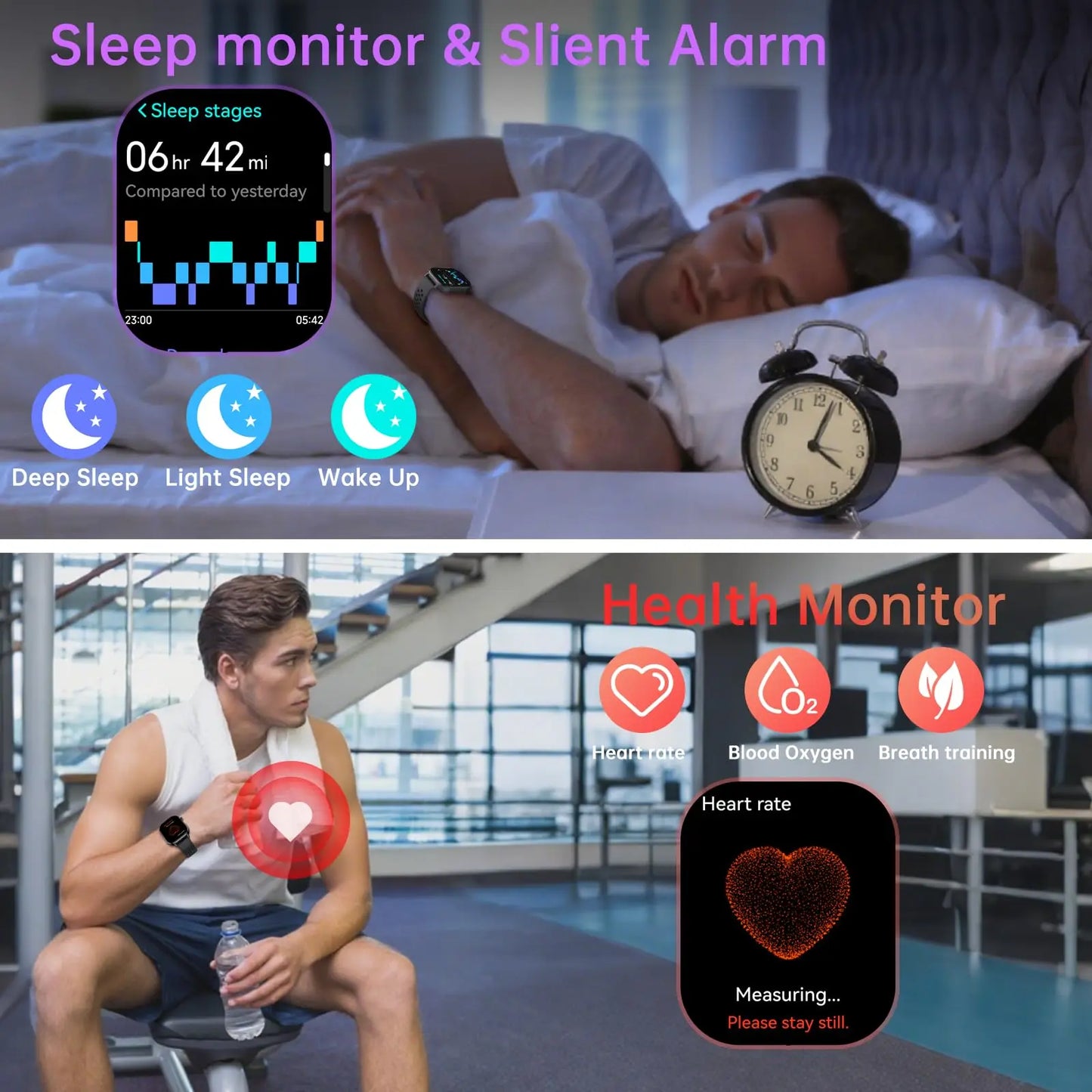 Nerunsa Smartwatch Men AMOLED GPS Always On Display 5ATM Waterproof
