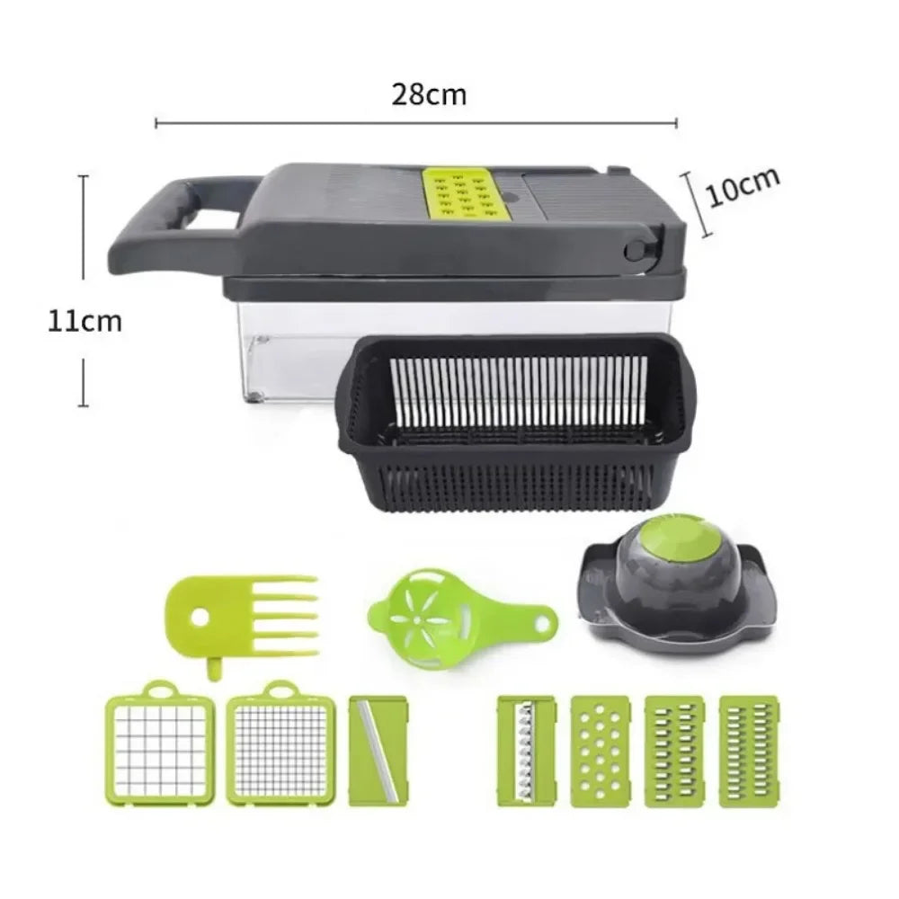 AEDG Multifunctional Vegetable Chopper Slicer Dicer Grater With Handle Set