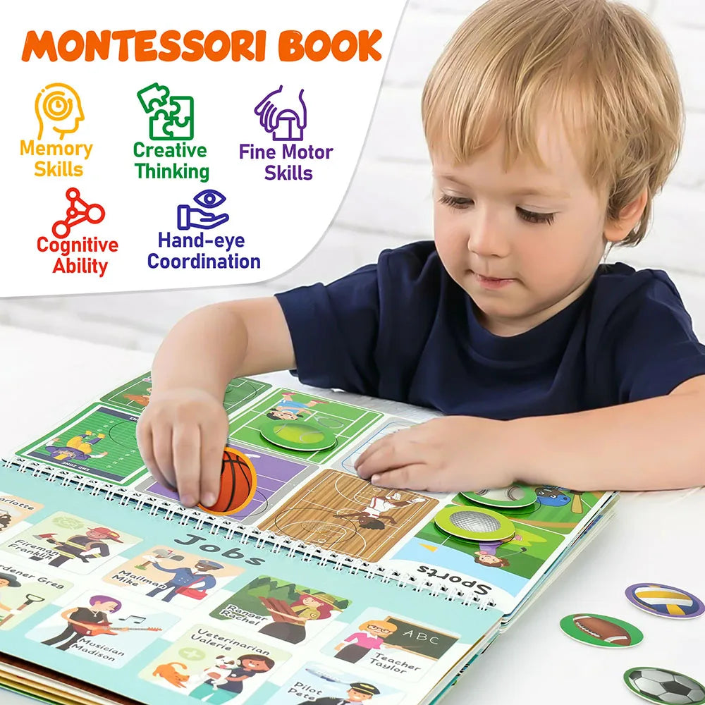 Busy Book for Toddlers Educational Activities Autism Sensory Toys Ages 3 and Up