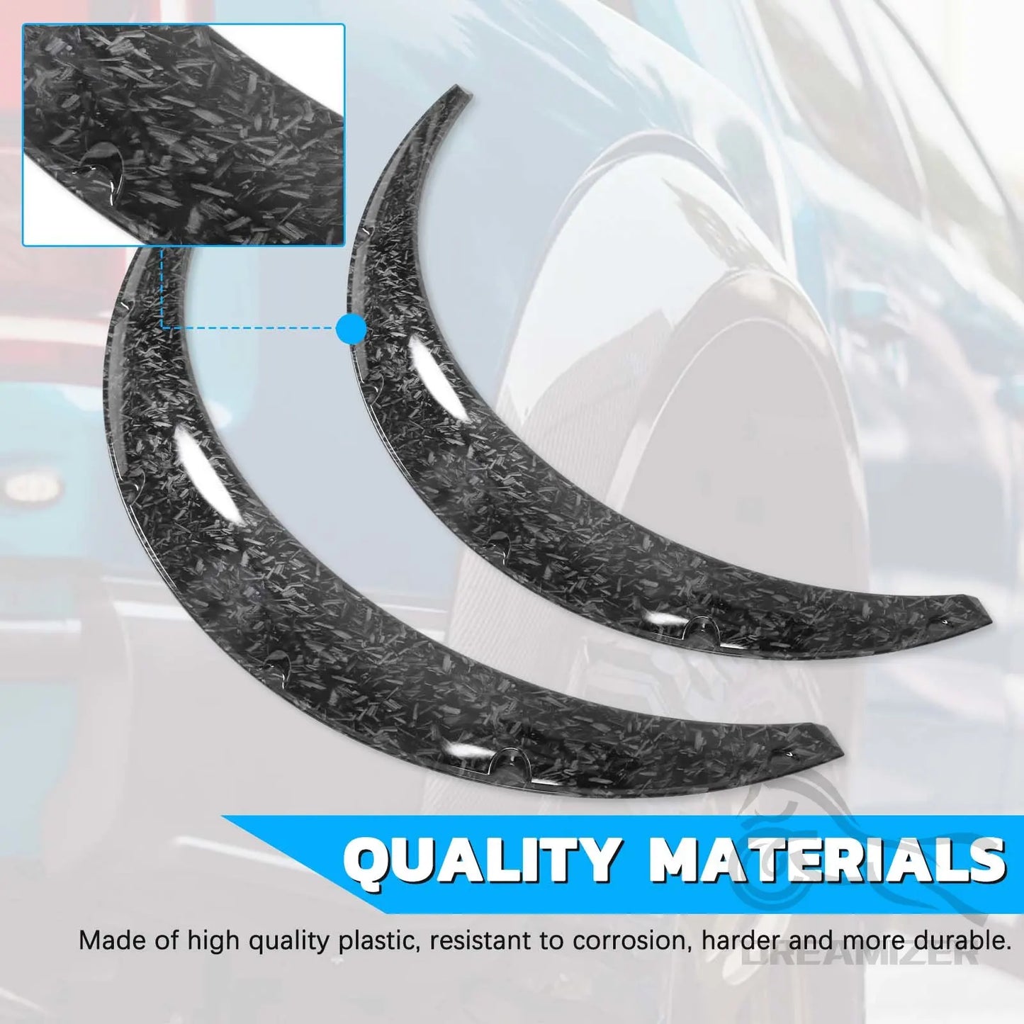 Universal Car Fender Flares Mud Guards Wheel Arches Extension