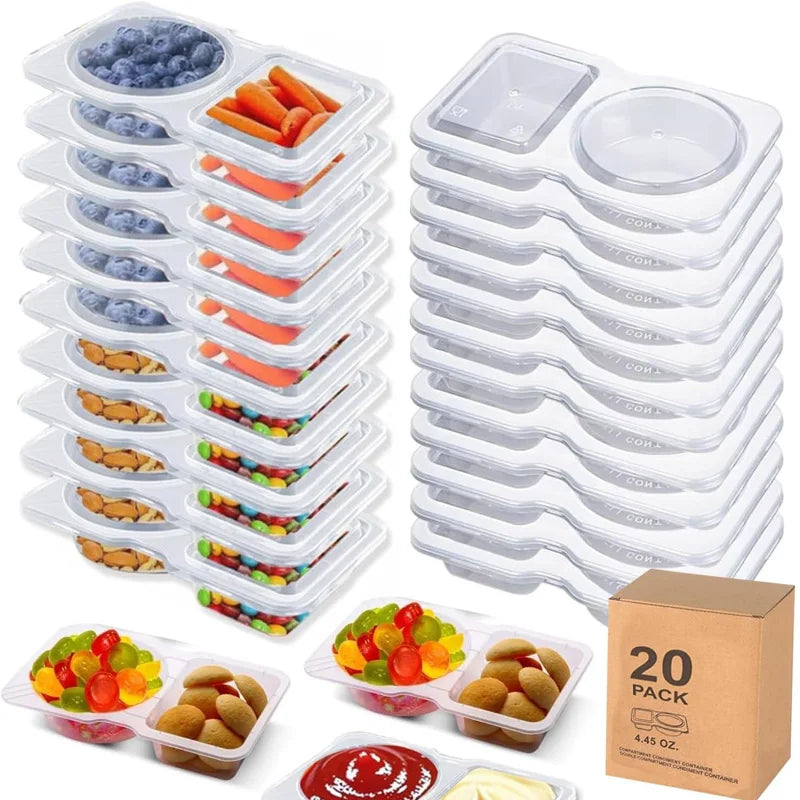 20 Count Stackable Clear Spice Storage Jars With Label Kit