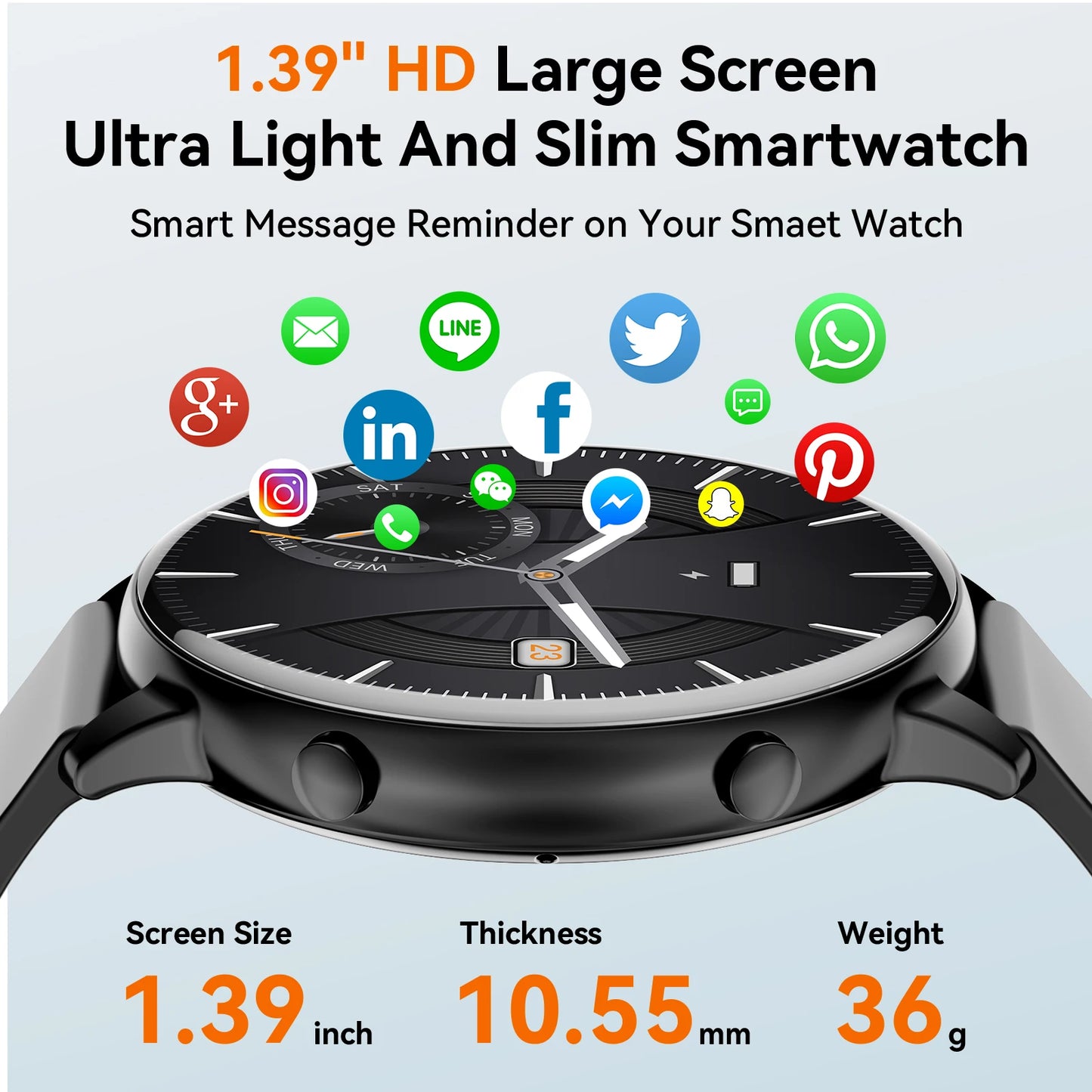 Smart Watch Bluetooth Calling IP67 Waterproof Heart Rate Fitness Tracker