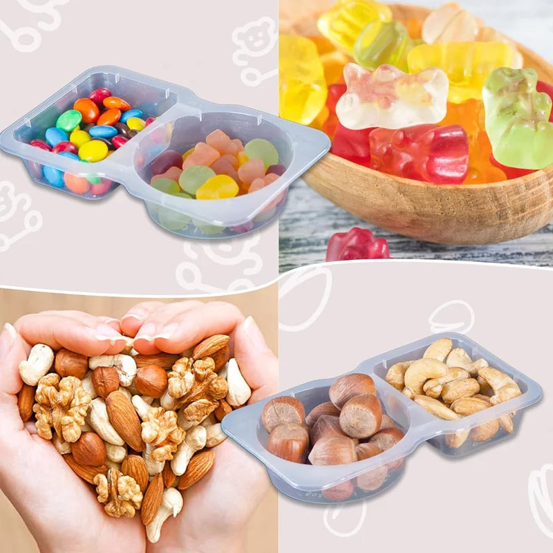 20 Count Stackable Clear Spice Storage Jars With Label Kit