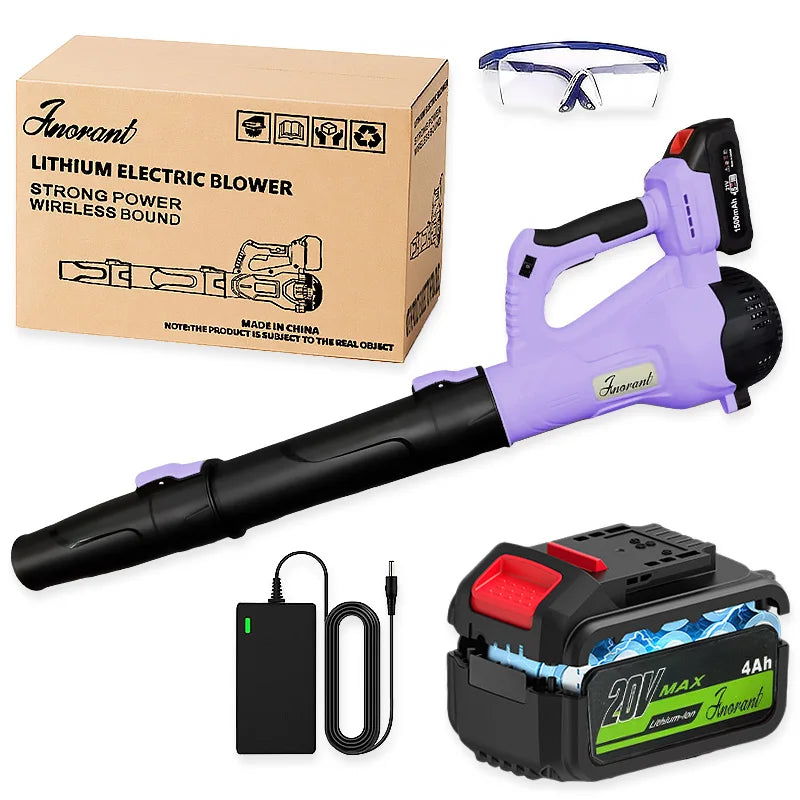 Cordless Leaf Blower 20V With Charger And 6 Speed Modes