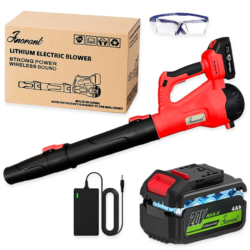 Cordless Leaf Blower 20V With Charger And 6 Speed Modes