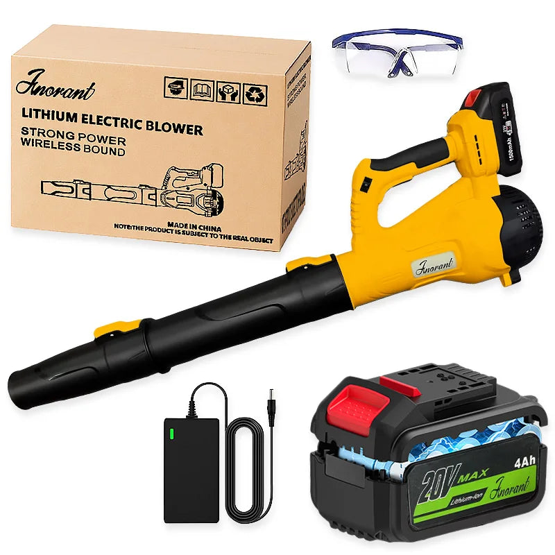 Cordless Leaf Blower 20V With Charger And 6 Speed Modes