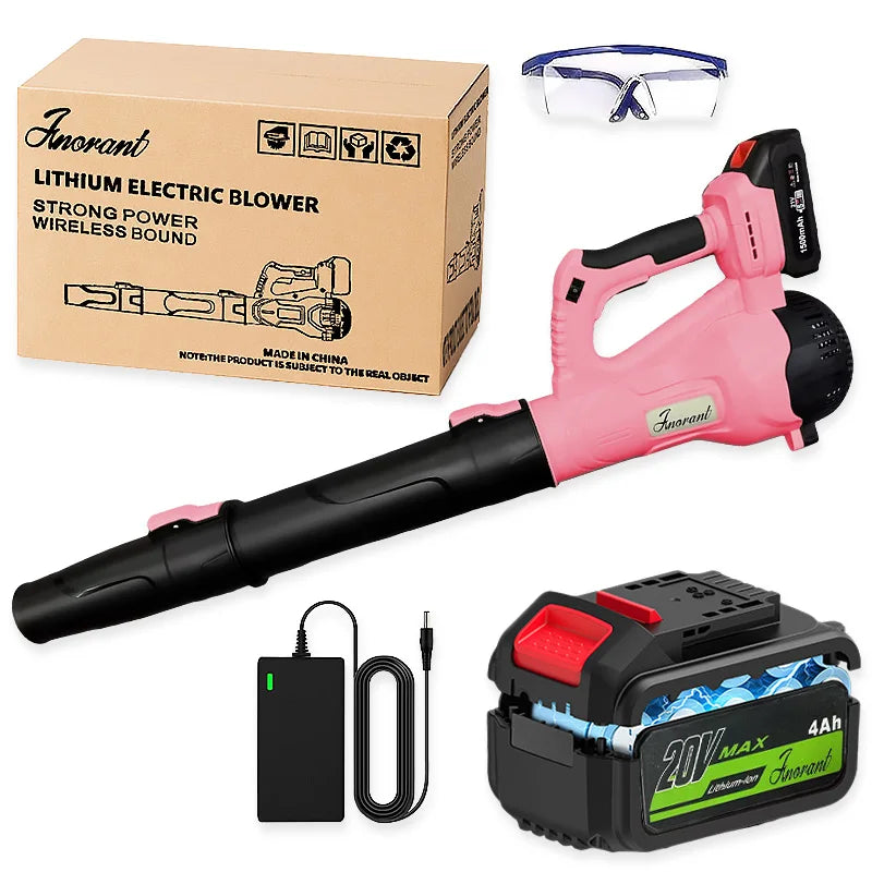 Cordless Leaf Blower 20V With Charger And 6 Speed Modes