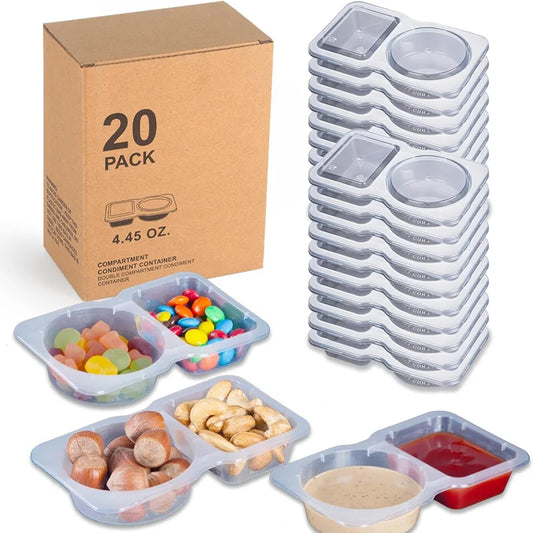 20 Count Stackable Clear Spice Storage Jars With Label Kit