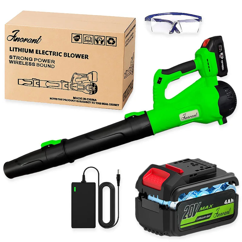 Cordless Leaf Blower 20V With Charger And 6 Speed Modes