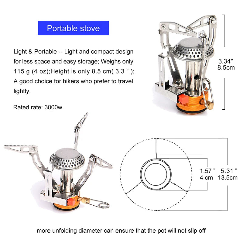 Widesea Camping Cookware Set Outdoor Tableware Kit Portable Pot