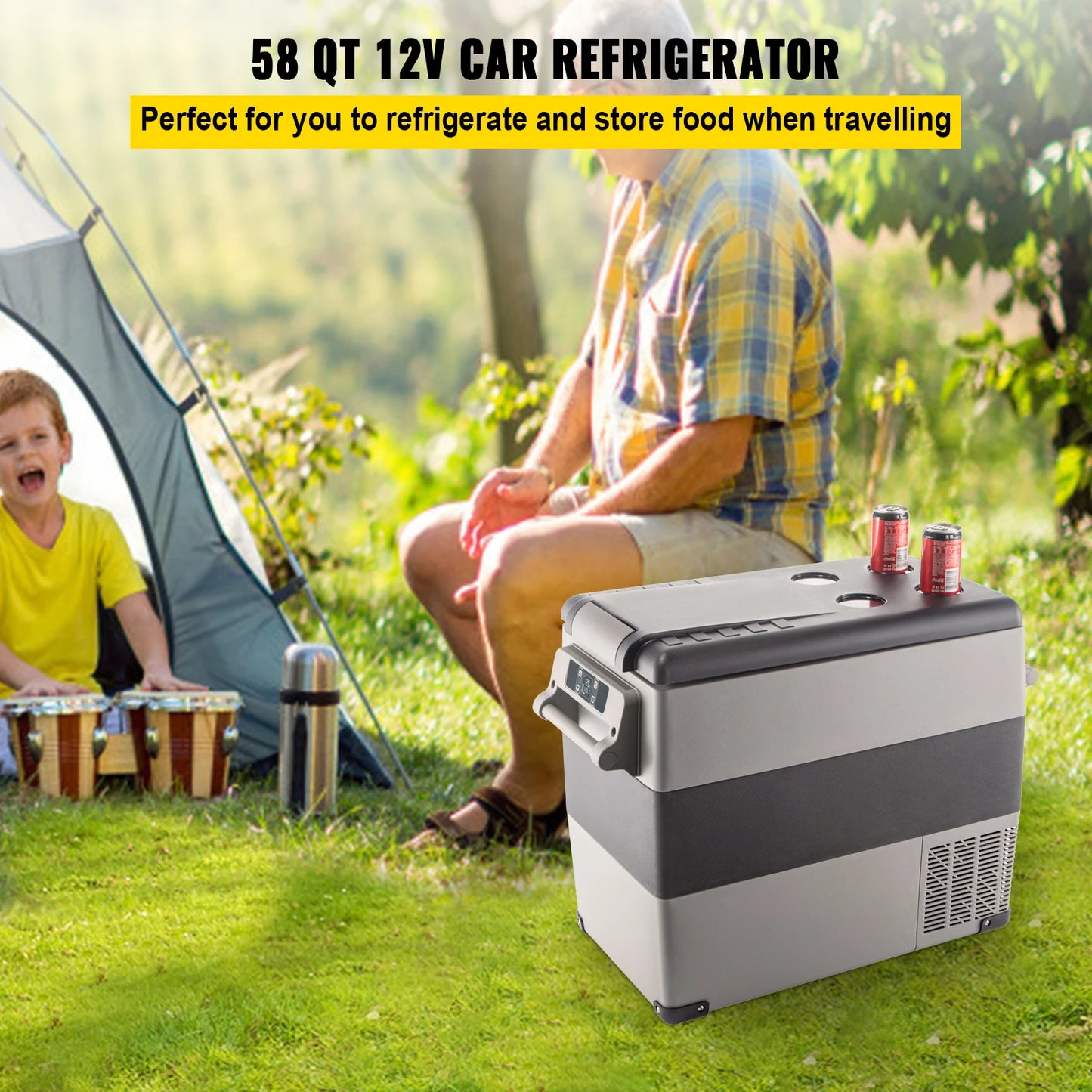 SucceBuy Car Refrigerator Compressor Cooler Freezer 12V 110 to 240V