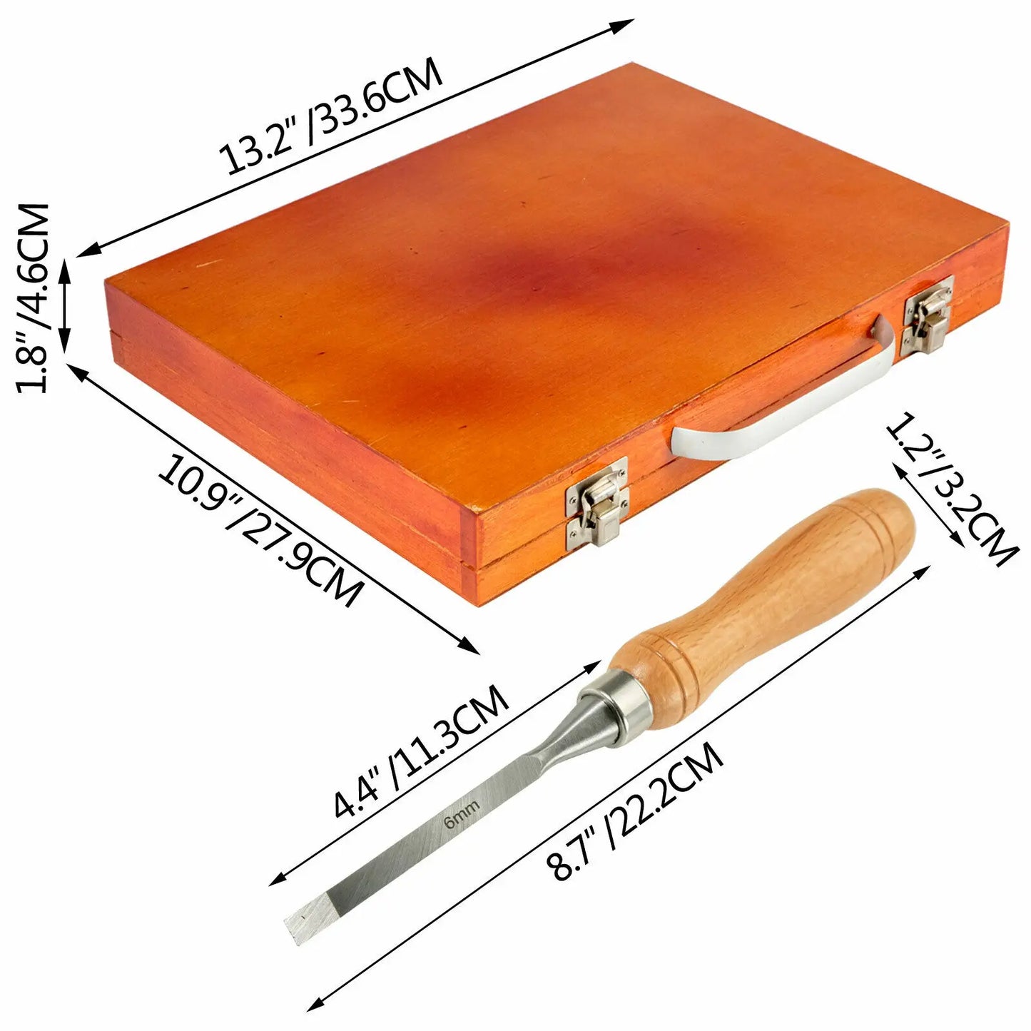 SucceBuy 12Pcs Wood Carving Chisel Set for Lathe Gouges