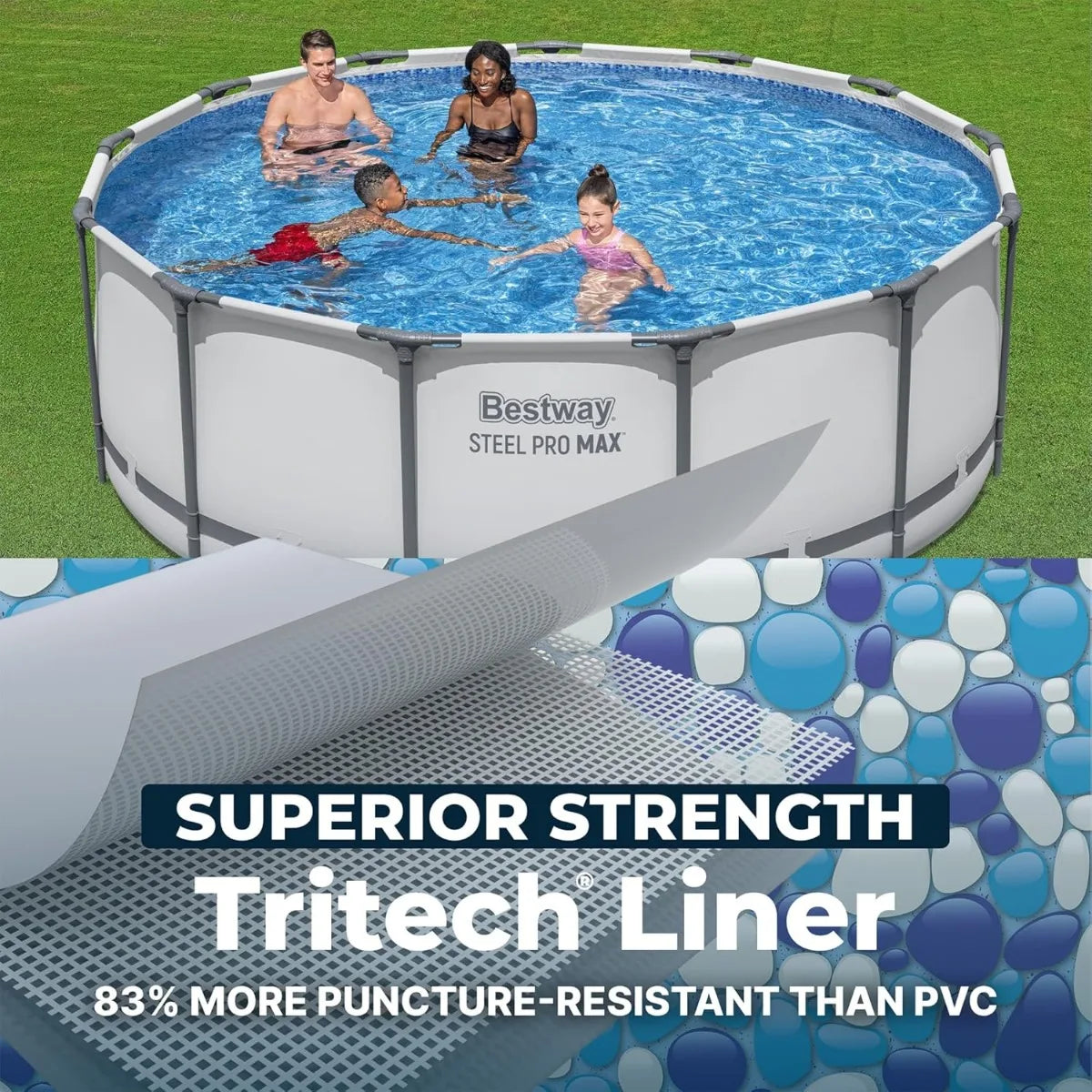 Xiuwo Bestway Steel Pro Max Above Ground Pool Kit Set