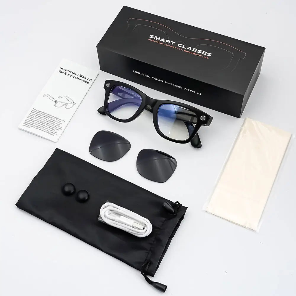 GS4 MAX Smart Glasses 8MP Camera AI Translator Music Player