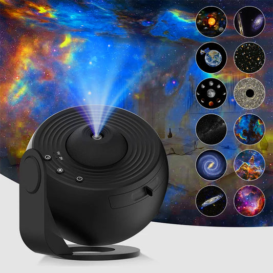 AUSYLE Night Light Galaxy Projector Starry Sky 360 Degree Lamp