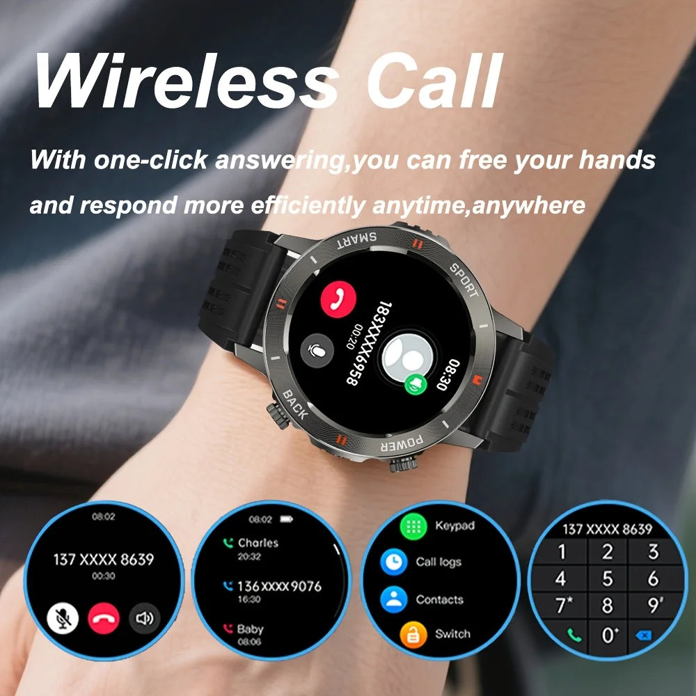 Senbono Smartwatch For Men Bluetooth Call Fitness Tracker Waterproof