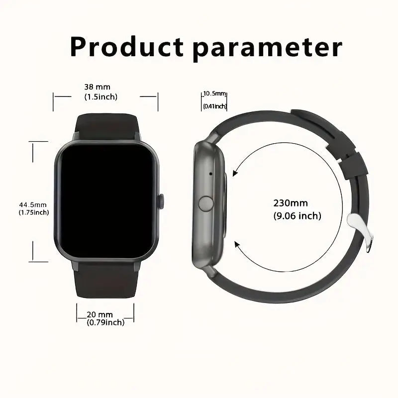 SENBONO ZL54CJ Square Smartwatch Heart Rate Fitness Tracker Waterproof