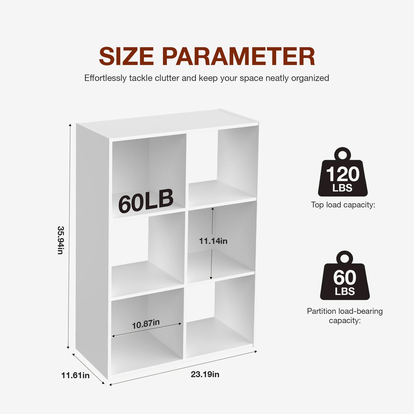 JHK 9 Cube Storage Organizer Bookcase for Living Room