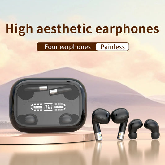 SHUKE 2in1 Dual Headphones 5.4 Bluetooth Wireless Earbuds