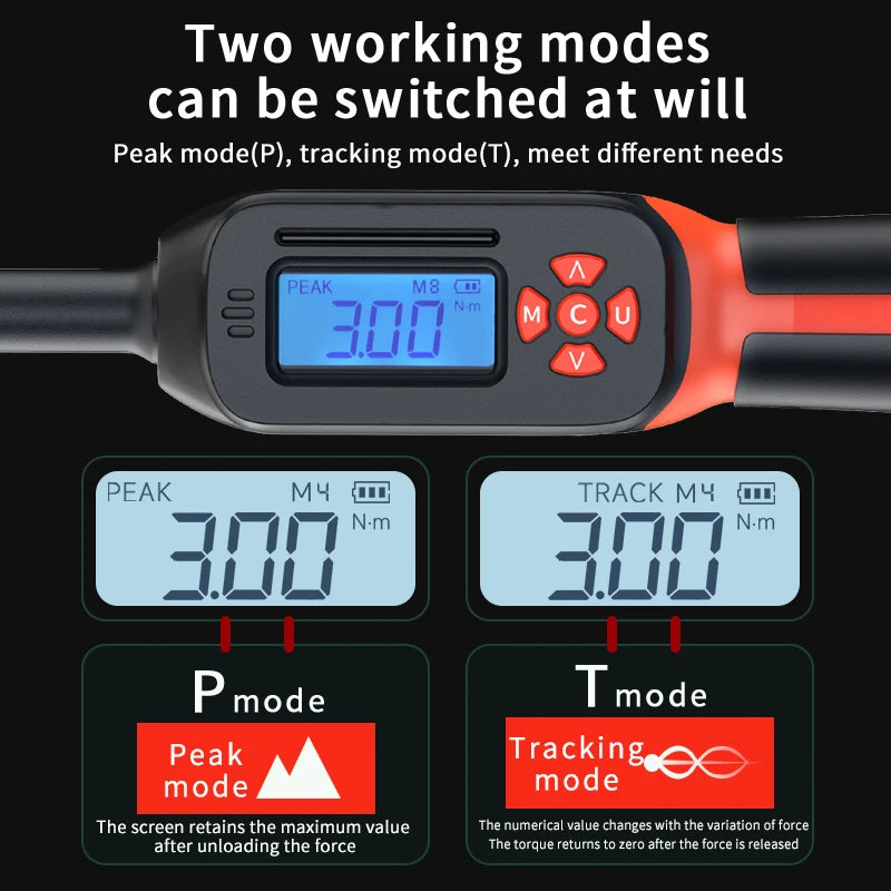 MoveCrab Digital Torque Wrench 340 Nm Preset LED Alerts