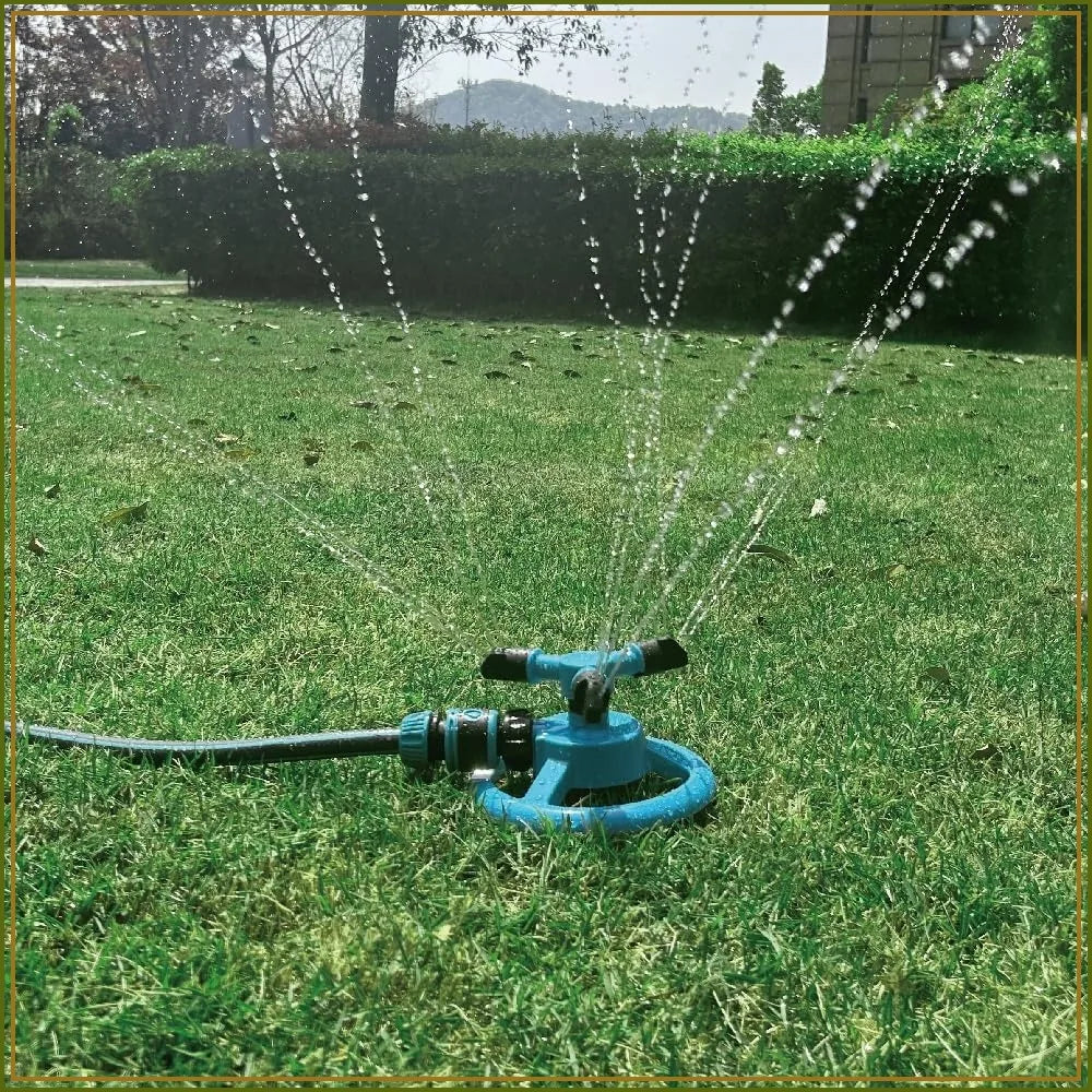 360° Rotating Lawn Sprinkler, Large Area Coverage, Easy Connect, Water-Saving Design