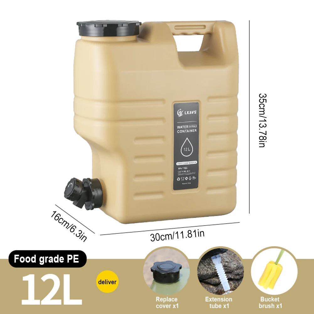 Leakproof Drinking Water Container with Spigot for Camping and Hiking