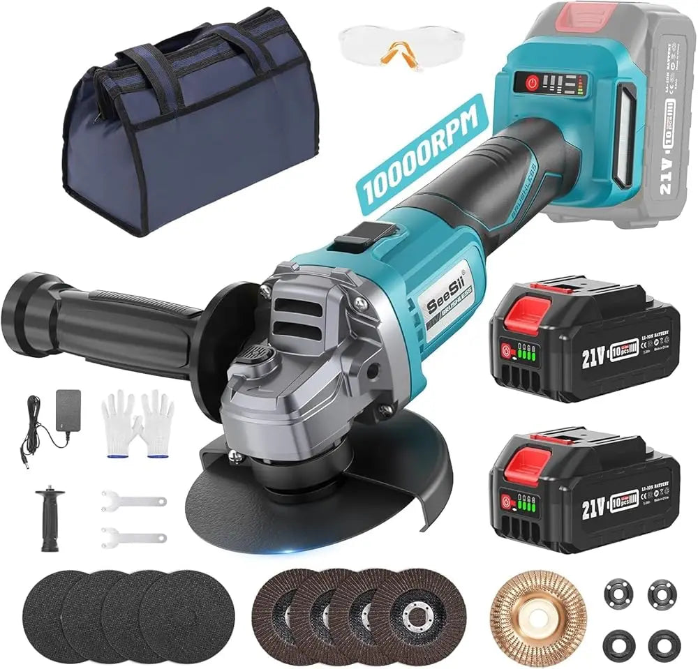 Seesii 21V Brushless Angle Grinder Multifunctional Tool
