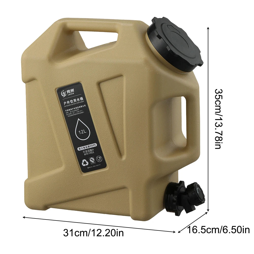 Leakproof Drinking Water Container with Spigot for Camping and Hiking