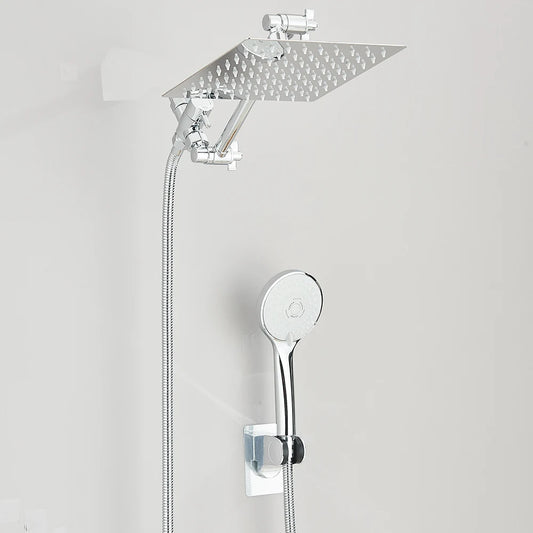 Quyanre High Pressure Rain Shower Head Kit With Handheld Spray