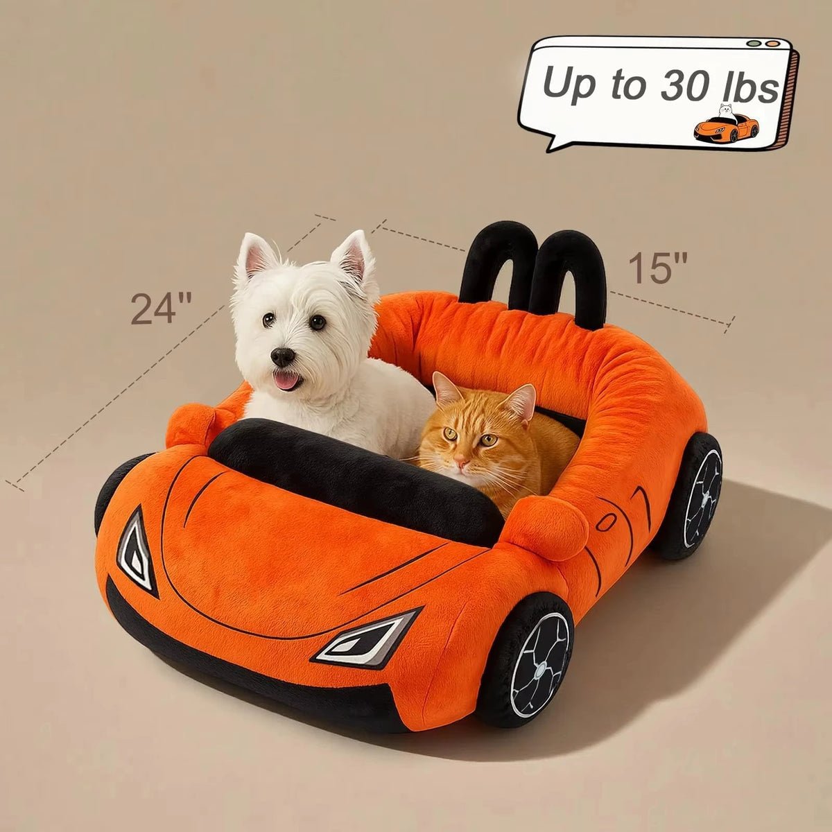 CWV Supercar Cat Bed Soft Washable Cozy Pet Sleeping Mat