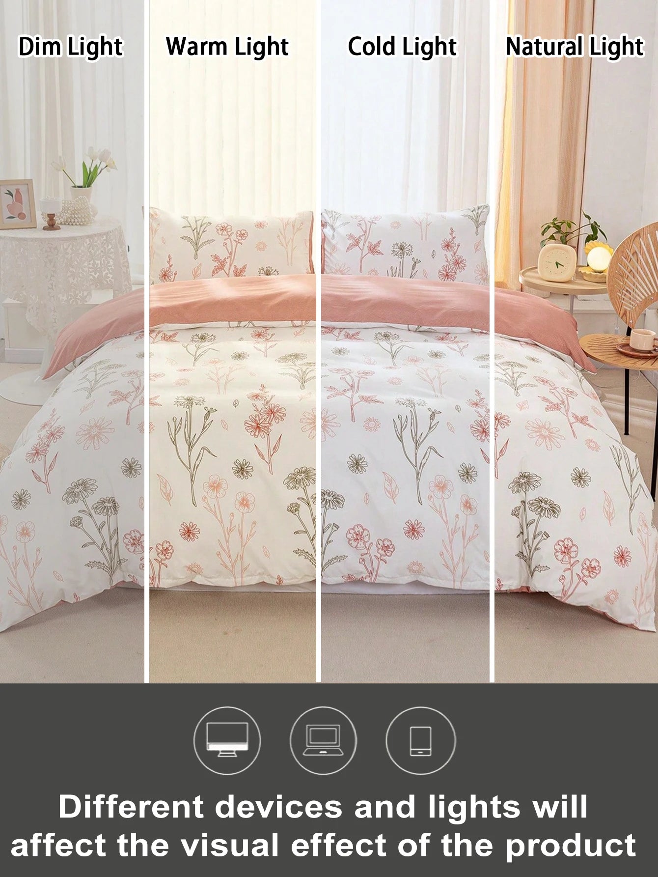 Sweet Wine Printed Quilt Cover Set Three Piece Bedding