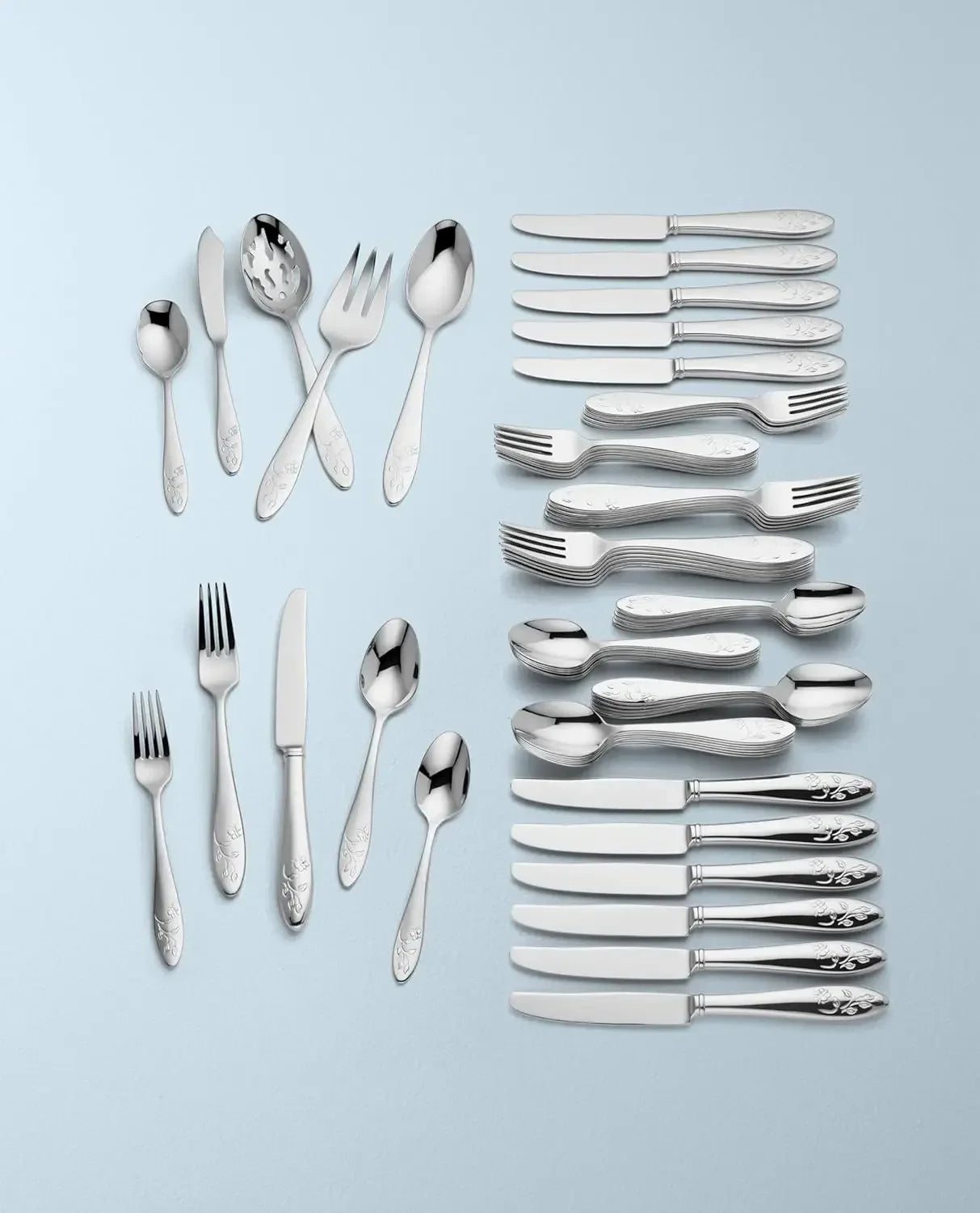 Butterfly Meadow 18 10 Stainless Steel Silverware Set For 12