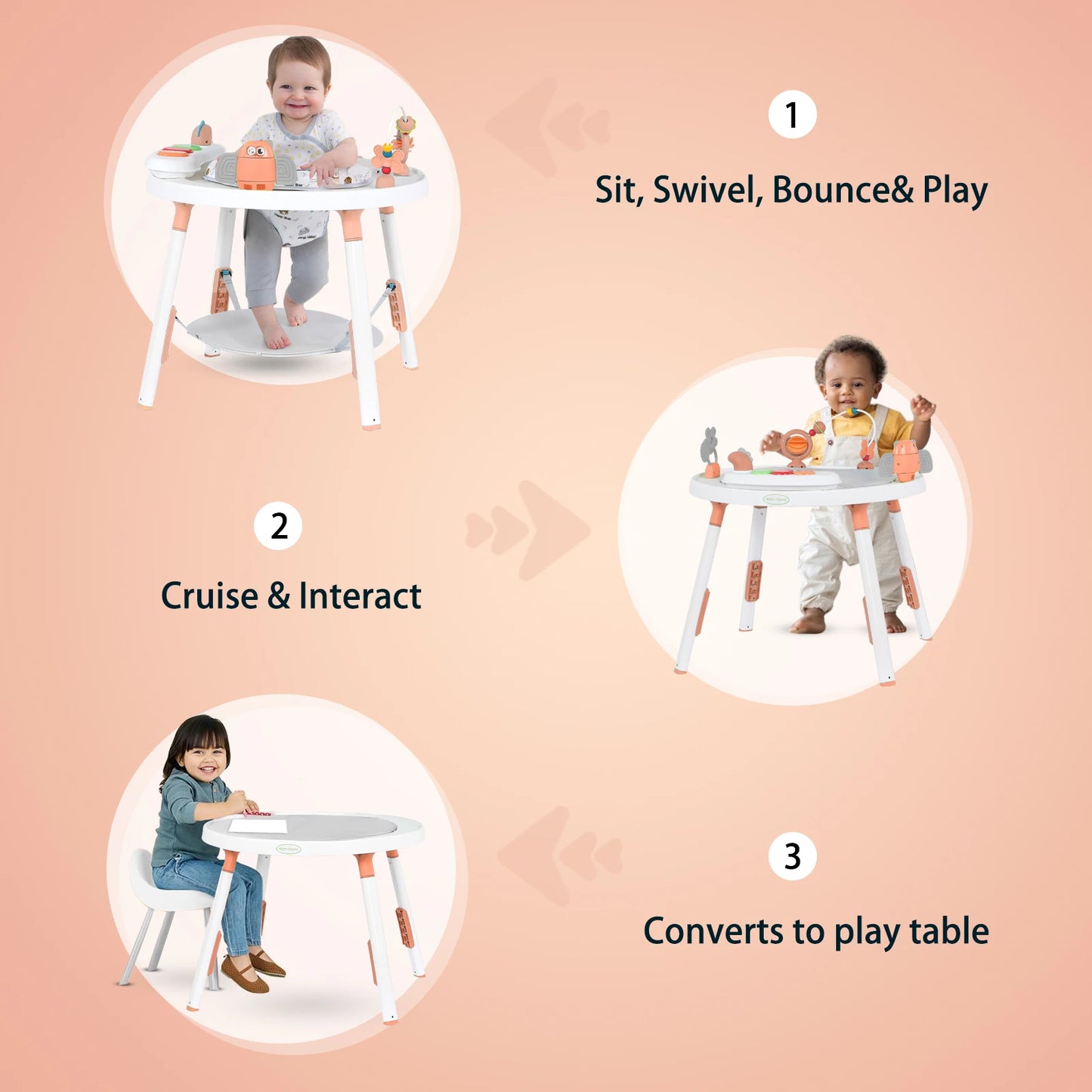 Multi Functional Baby Play Center 3 In 1 Activity Center