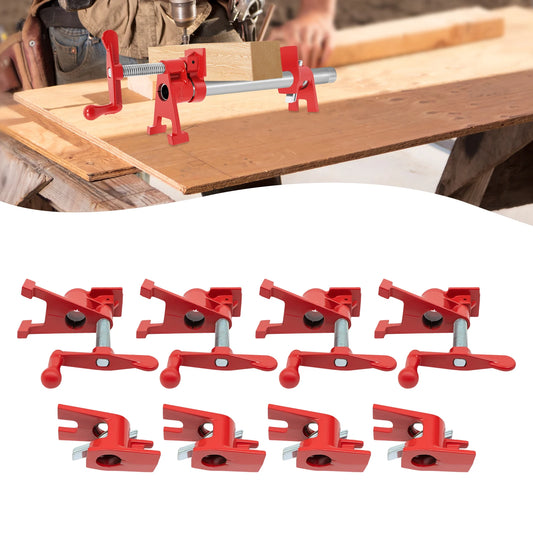Wood Gluing Pipe Clamp Set 4 Piece For Woodworking Projects
