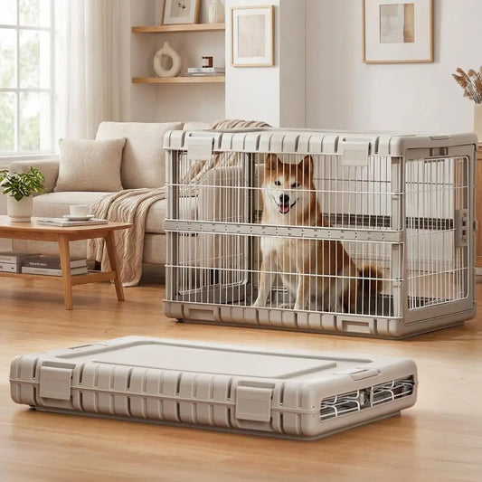 Collapsible Heavy Duty Dog Kennel For Indoor And Outdoor Use