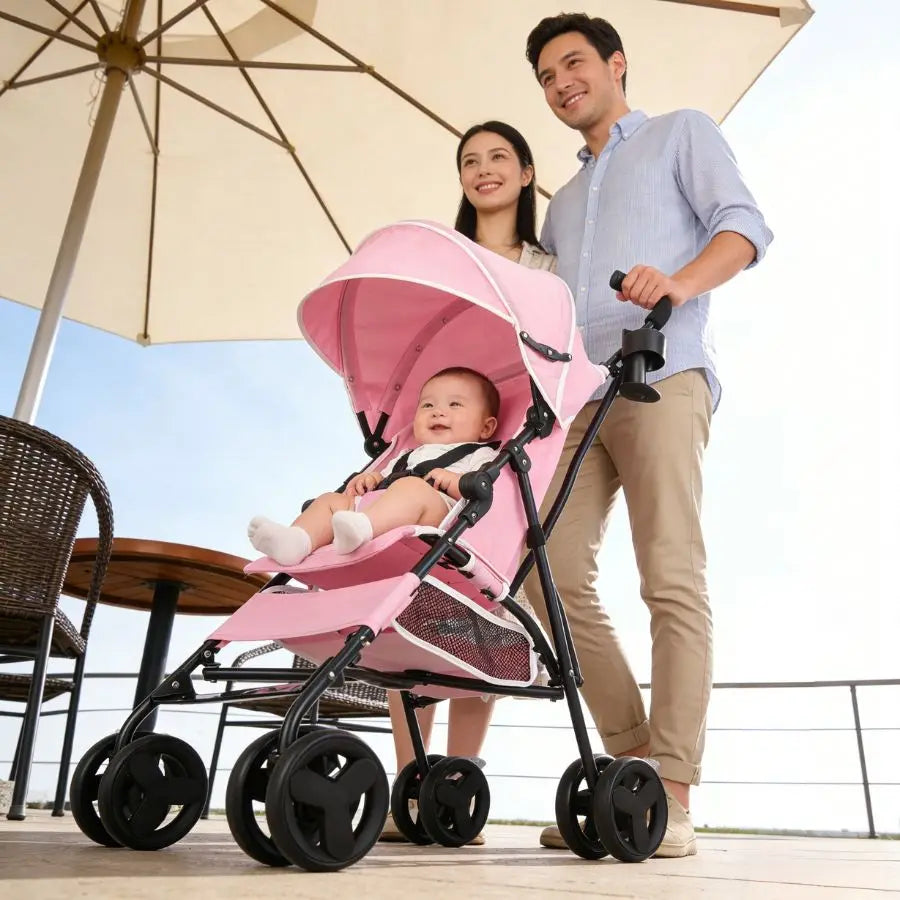 Umbrella Stroller Lightweight Travel Baby Stroller One Hand Foldable Canopy