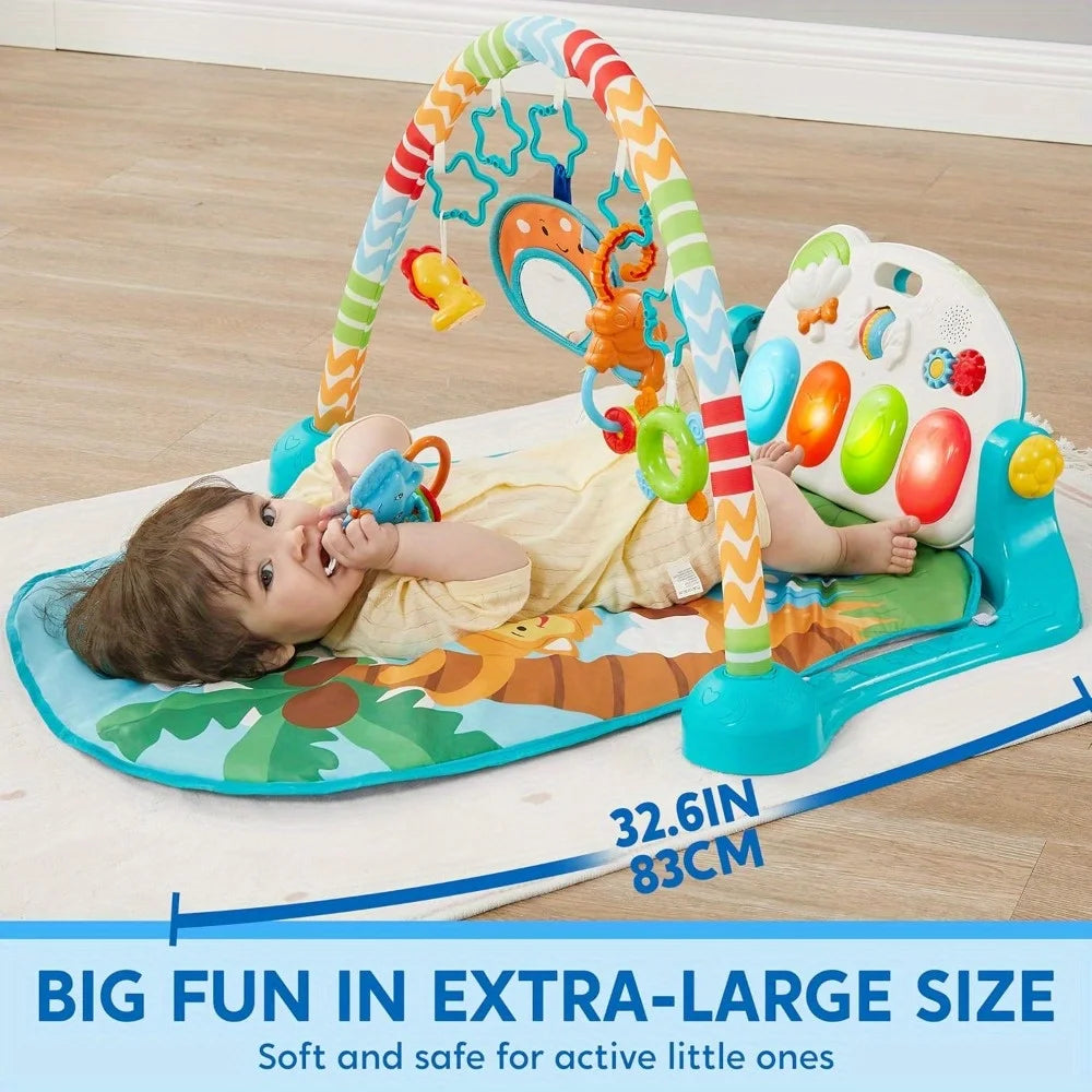 Joyfy Baby Play Mat Tummy Time Gym Musical Toy Piano