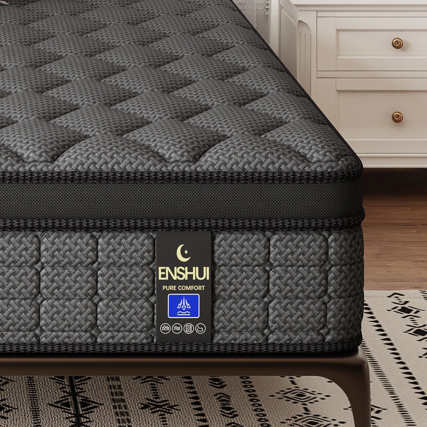 Memory Foam Hybrid Pocket Spring Mattress For Back Pain Relief