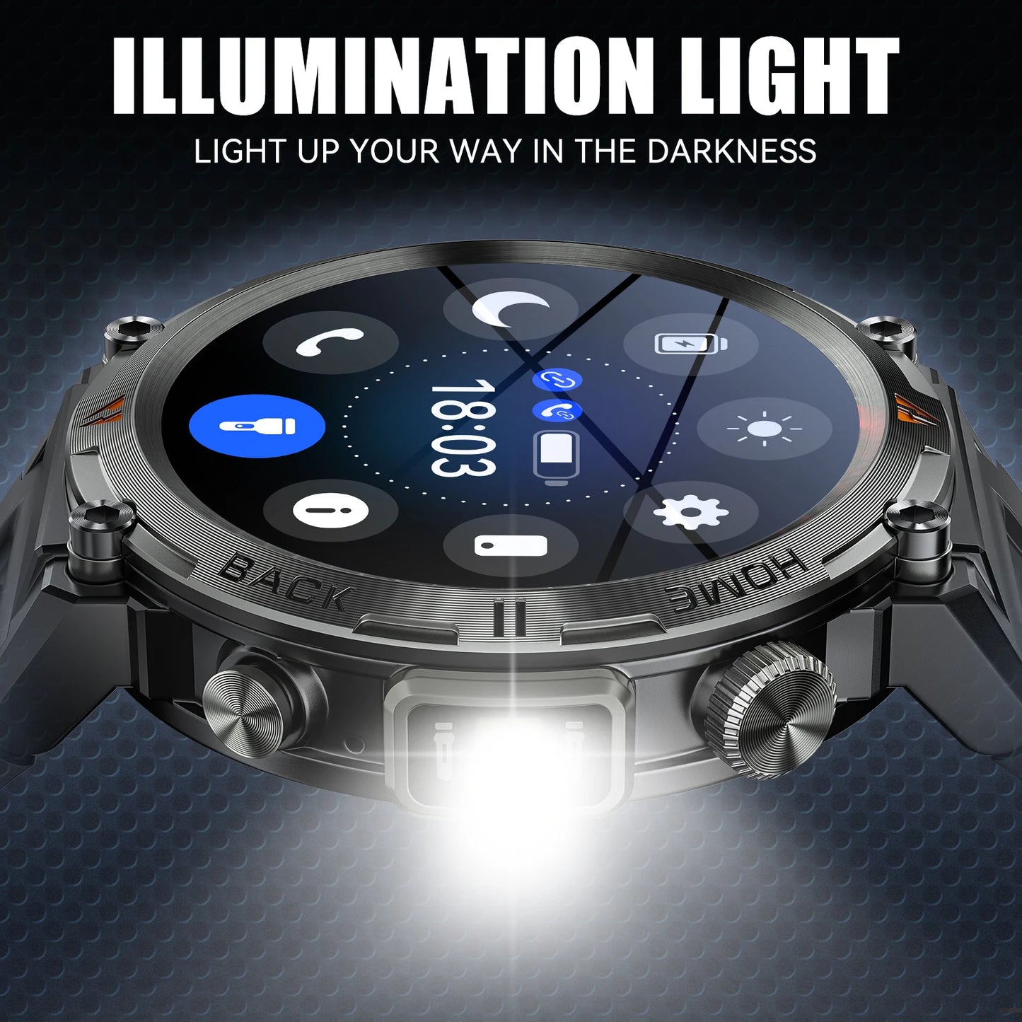 LaNikar KE3 Smart Watch Bluetooth Call Health Monitor