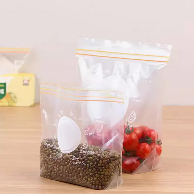 Heavy-Duty Double Ziplock Freezer Bags 50 Count For Food Storage