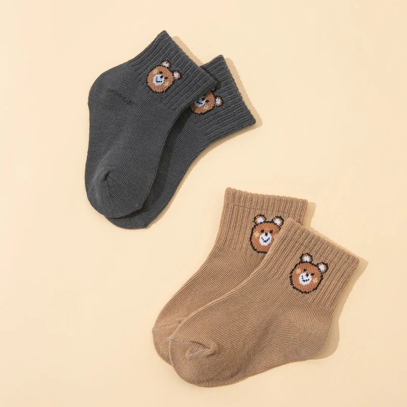 Little Bear Baby Socks Unisex Casual Everyday 10 Pairs